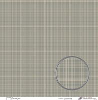 Embellissement Scrap Faux uni, quadrillé gris, Coll. Cocooning