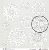 Embellissement Scrap Mandala d'E=Va à colorier, Coll. Cocooning