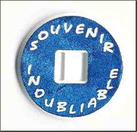 Embellissement Scrap Passe-Ruban Rond Souvenir Inoubliable