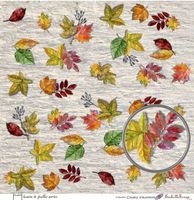 Embellissement Scrap Invasion de feuilles mortes, Coll. Couleur d'automne