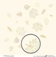 Embellissement Scrap Envolée de feuilles, Coll. Couleur d'Automne