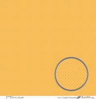 Embellissement Scrap Faux uni, pois jaune, Coll. Couleur d'automne