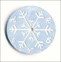 Embellissement Scrap Hiver sur un Cristal de Neige