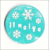 Embellissement Scrap Il Neige