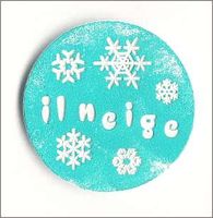 Embellissement Scrap Il Neige