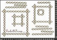 Embellissement Scrap Cadres de Filets, en Carton bois