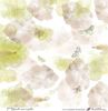 Embellissement Scrap Aquarelle verte et papillons, Coll. Couleur de sous-bois