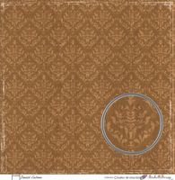 Embellissement Scrap Damassé d'automne, Coll. Couleur de sous-bois