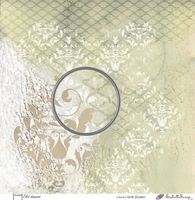 Embellissement Scrap Filet damassé, Coll. Noël Shabby