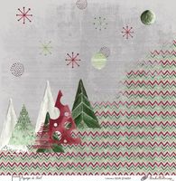 Embellissement Scrap Paysage de Noël, Coll. Noël Shabby