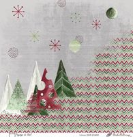 Embellissement Scrap Paysage de Noël, Coll. Noël Shabby