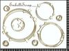 Embellissement Scrap Cadres Cercles entremêlés et Etoiles de Nathmaël, en Carton bois
