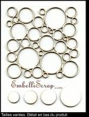 Embellissement Scrap Tapis de bulles, en Carton bois