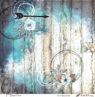 Embellissement Scrap Bouquet d'hiver, Coll. Bleu d'hiver