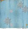 embellissement en français pour le scrapbooking Bleu Flocons , Coll. Bleu d'hiver