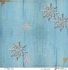 embellissement en français pour le scrapbooking Bleu Flocons , Coll. Bleu d'hiver