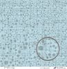 embellissement en français pour le scrapbooking Pois et tissage, Coll. Bleu d'hiver