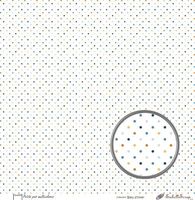 Embellissement Scrap Petits pois multicolores, Coll. Bleu d'hiver