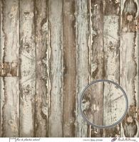 Embellissement Scrap Mur de planches naturel Coll. Bleu d'hiver