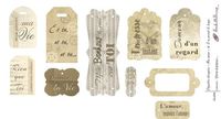 Embellissement Scrap Etiquettes découpées 