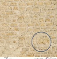 Embellissement Scrap Mur de pierre, Coll. Vivre d’amour...
