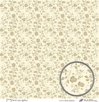 Embellissement Scrap Fond de roses stylisées, Coll. Vivre d’amour...