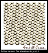 Embellissement Scrap Maille de dentelle, tailles variées, en Carton bois