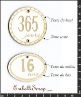 Embellissement Scrap Etiquettes 