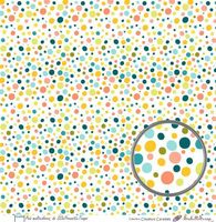 Embellissement Scrap Pois multicolores, Coll. Couleurs Caraïbes