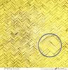 embellissement en français pour le scrapbooking Tressage chevrons jaune, Coll. Couleurs Caraïbes