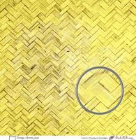 Embellissement Scrap Tressage chevrons jaune, Coll. Couleurs Caraïbes