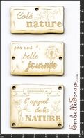 Embellissement Scrap Plaques 