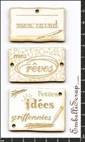 Embellissement Scrap Plaques 