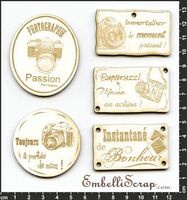 Embellissement Scrap Plaques 