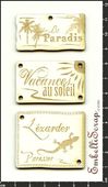 Embellissement Scrap Plaques 