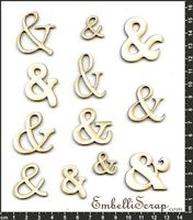 Embellissement Scrap & des esperluettes pour SiOnPrenaitLeTemps, en Carton bois