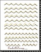 Embellissement Scrap Lignes de Chevrons, en Carton bois