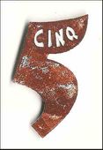 Embellissement Scrap Chiffre 5