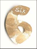 Embellissement Scrap Chiffre 6