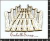 Embellissement Scrap Ponton en bois, en Carton bois