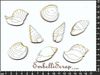 embellissement en français pour le scrapbooking Planche de coquillages, en Carton