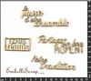 embellissement en français pour le scrapbooking Plaisir d'être ensemble, en Carton bois