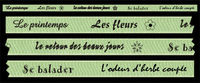 Embellissement Scrap Ruban Imprimé Le Printemps