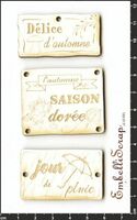 Embellissement Scrap Plaques 