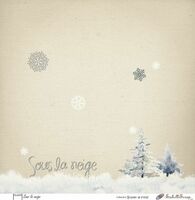 Embellissement Scrap Sous la neige, Coll. Braver le froid