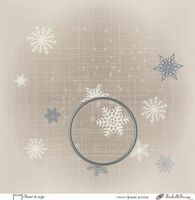 Embellissement Scrap Flocons de neige, Coll. Braver le froid