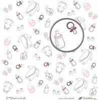 Embellissement Scrap Panoplie de bébé fille, Coll. C'est une fille