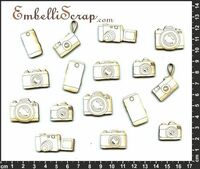 Embellissement Scrap Invasion d'appareils photo stylisés, en Carton