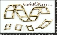 Embellissement Scrap Négatif déroulé, en Carton