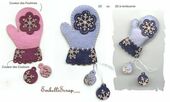 Embellissement Scrap Une Moufle en Feutrine, coloris au choix